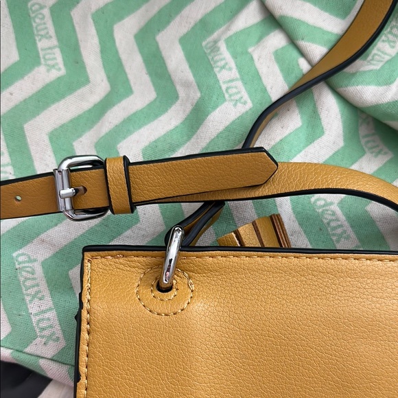 Zara Yellow Crossbody Bag with Elegant Tassel Accent NWOT - Picture 9 of 10